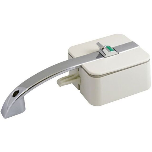 Motorhome lock STS Oberholz ArcH, STS/Zadi cyl., right ext. handle black, int. lock white, incl. lock. plate/cover