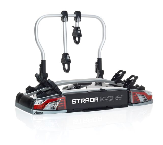Rear bike carrier Strada EVO RV Load capacity 60 kg Color silver