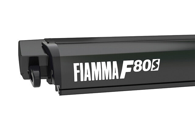 Roof awning Fiamma F80 S 290 x 200 cm Fabric royal grey Housing deep black