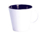 Puodelis melaminas Gimex Linea Blue Color baltas / mėlynas 300 ml