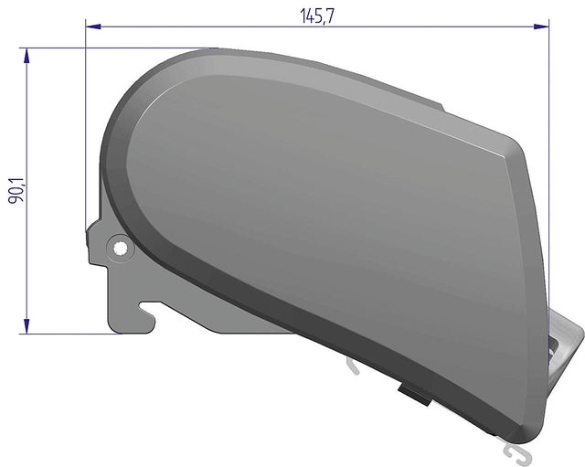 Roof awning Thule Omnistor 6300 325 x 250 cm Fabric col. mystic grey Housing col. white