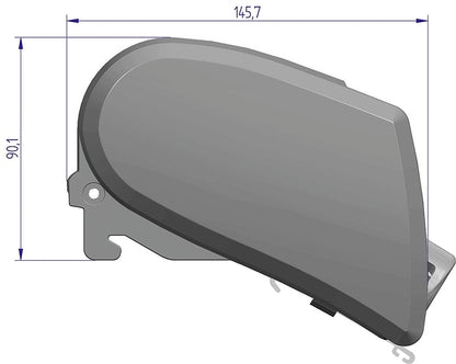 Roof awning Thule Omnistor 6300 325 x 250 cm Fabric col. mystic grey Housing col. white