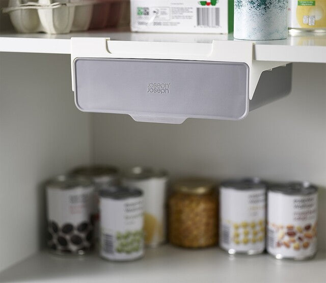 Joseph Joseph drawer for fitting on a shelf CupboardStore col. wh. / grey