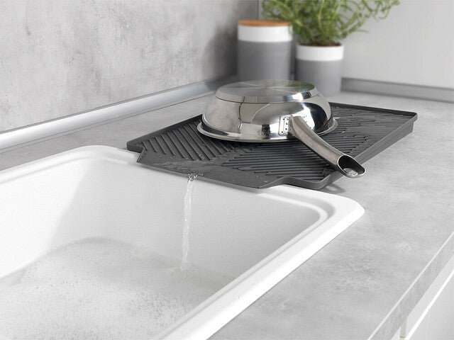 Sink mat WENKO Linea col. grey