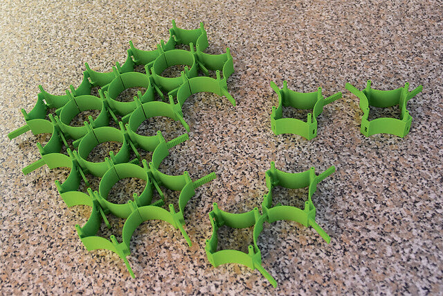 All-holder froli Set 16 pieces, colour green