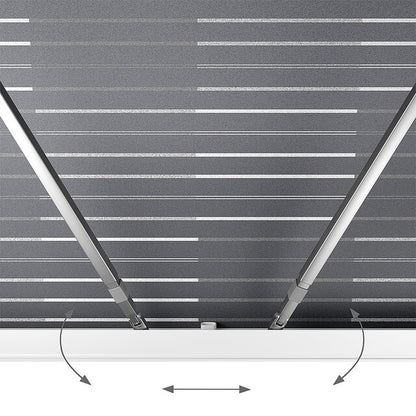 Wall awning DOMETIC PerfectWall PW 1500 350 x 250 cm fabr. col. horizon grey Housing col. white 12 V motor