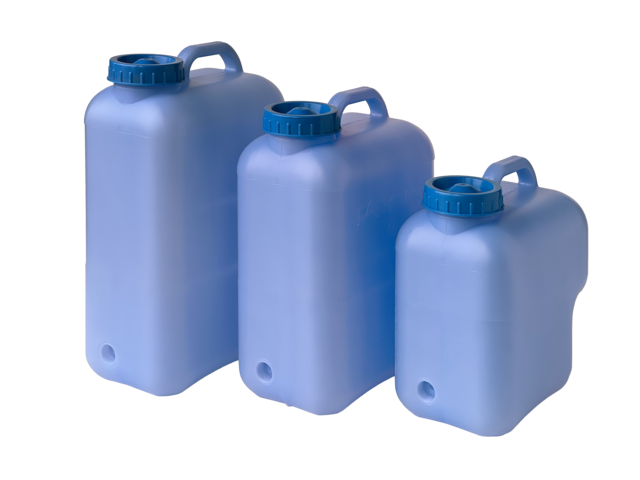 Kanistras su aptarnavimo rankena CARYSAN® 12 l 28,5 x 33 x 17 cm mėlyna spalva
