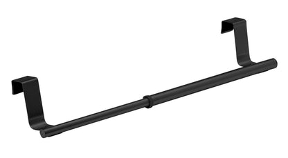 WENKO door towel rail Stainless steel telescope 35 cm Color black