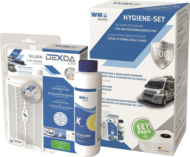 Hygiene set for fresh water system Up to 100 l tank size