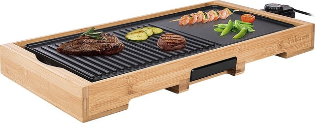 Stalinė kepsninė TRISTAR Bamboo Grill Plate XL 51 x 25,4 cm