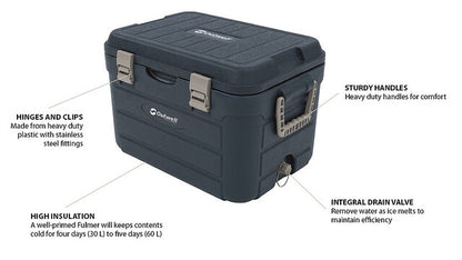 Cool box passive Outwell Fulmar, contents 60 l colour deep blue