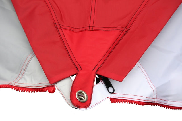 Sun sail BENT Zip-Protect Canvas Single Colour red