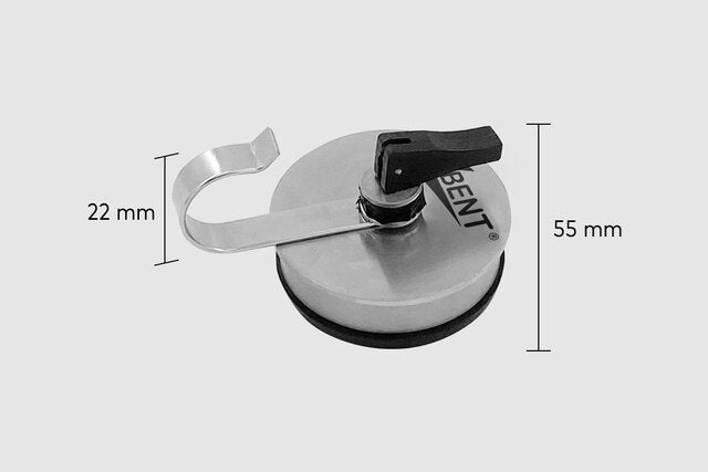 Suction cup BENT Colour silver