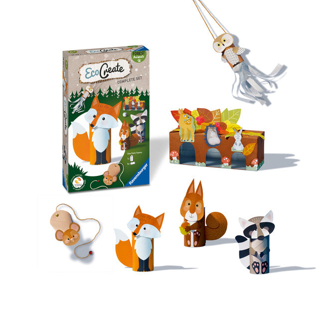 Handicraft set Ravensburger EcoCreate Forest Animals