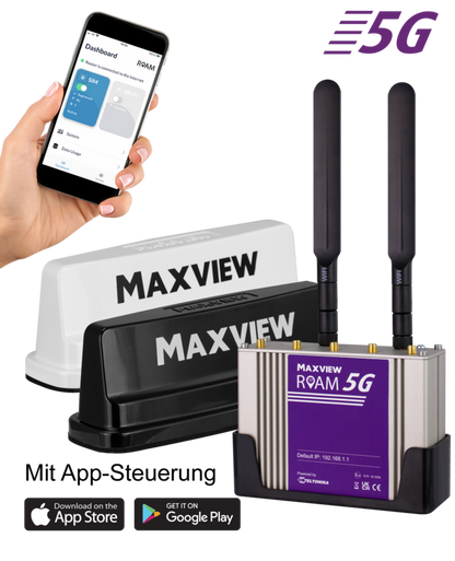 Antena MAXVIEW Roam 5G Campervan 4x4 LTE/WiFi Spalva balta