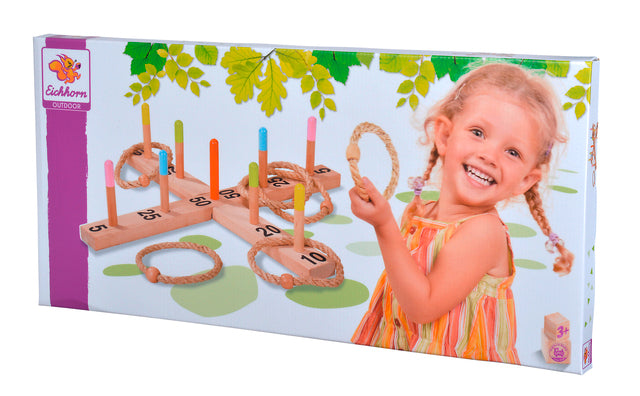 Outdoor ring toss game Eichhorn suitable from 3 years