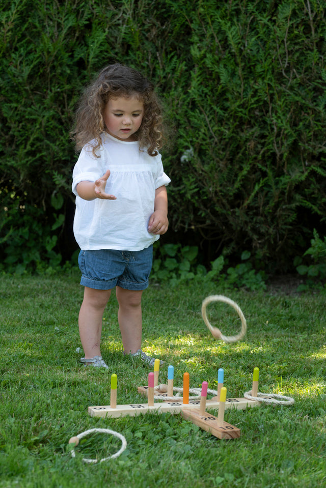 Outdoor ring toss game Eichhorn suitable from 3 years