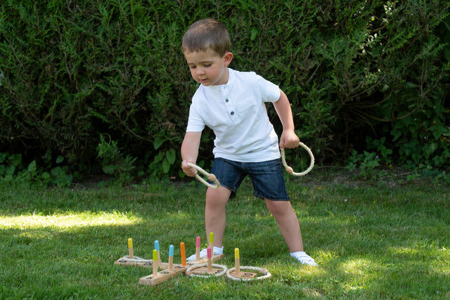 Outdoor ring toss game Eichhorn suitable from 3 years