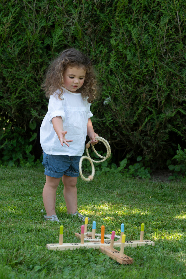 Outdoor ring toss game Eichhorn suitable from 3 years