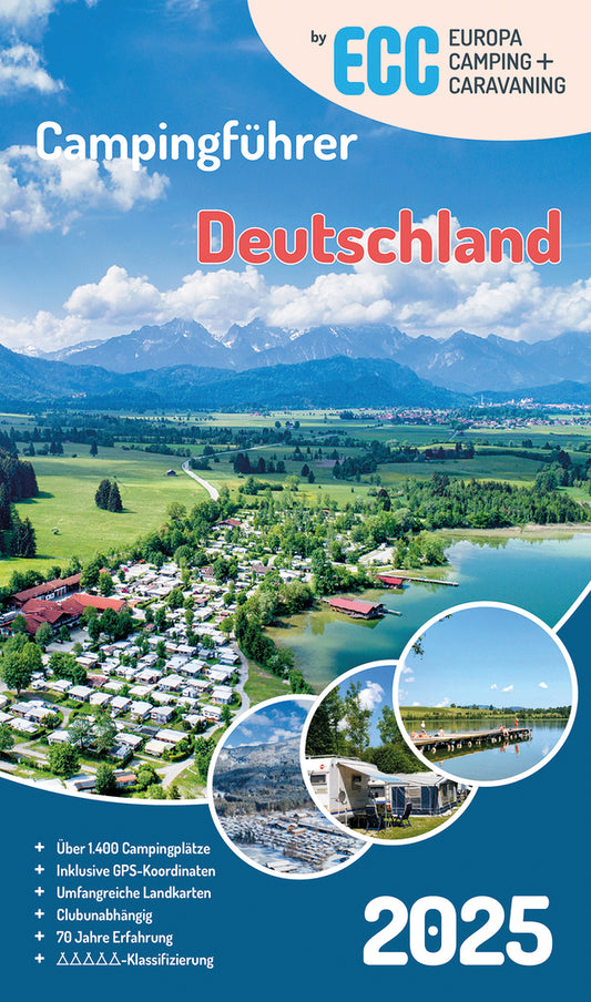 Kempingo vadovas ECC Vokietija 2025 m