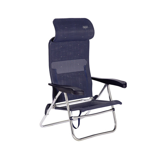 Paplūdimio kėdė CRESPO Beach Chair VE5 64 x 100 x 56 cm Spalva tamsiai mėlyna