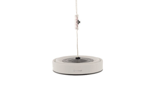 Pakabinamas šviestuvas Outwell sulankstoma spalva kreminė balta