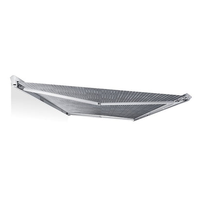 Wall awning DOMETIC PerfectWall PW 1500 260 x 200 cm fabr. col. horizon grey Housing col. white manual