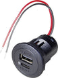 Maitinimas USB - C / A Dvigubas lizdas PRO CAR PD / QC su valdymo LED / 12 V - 24 V