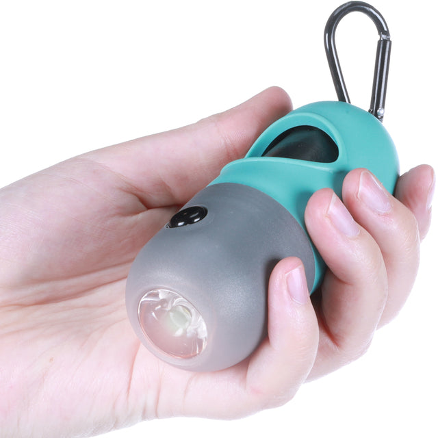 Poo bag dispenser Flamingo with LED torch Dicky