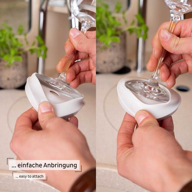 Magnetic condom for stemware