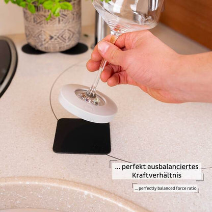 Magnetic condom for stemware