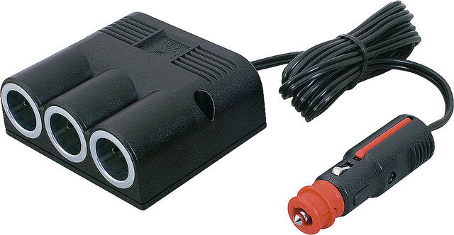 Trigubas lizdas Pro Car 12–24 V