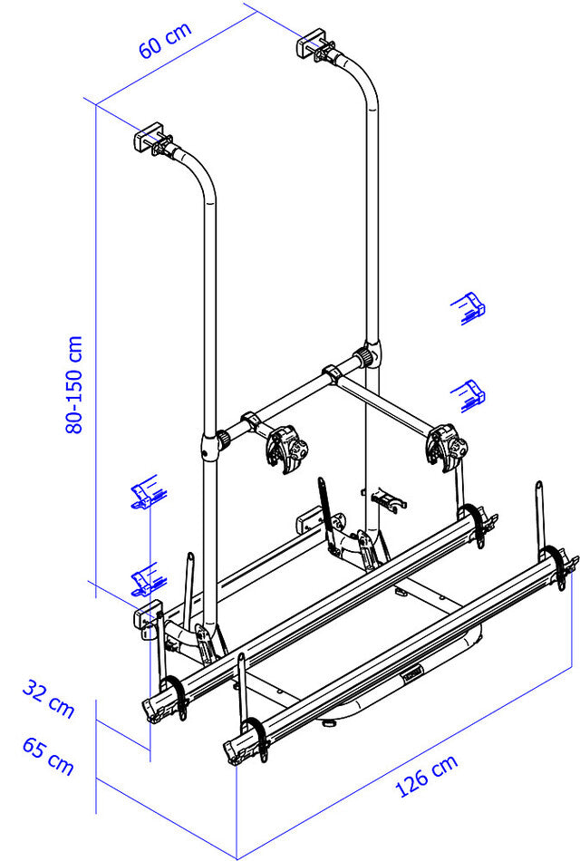Thule bicycle rack Sport G2 Standard 2 bikes Load capacity 50 kg