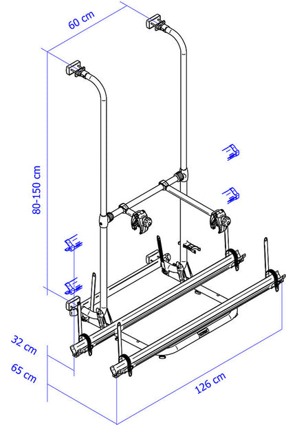 Thule bicycle rack Sport G2 Standard 2 bikes Load capacity 50 kg