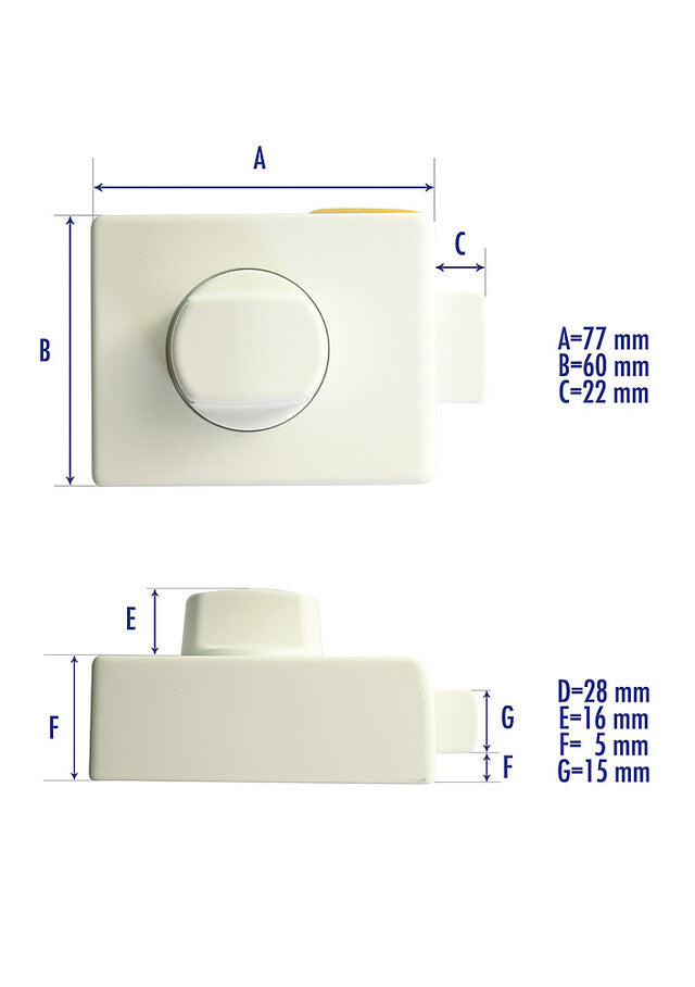 HEOSafe additional lock Colour white
