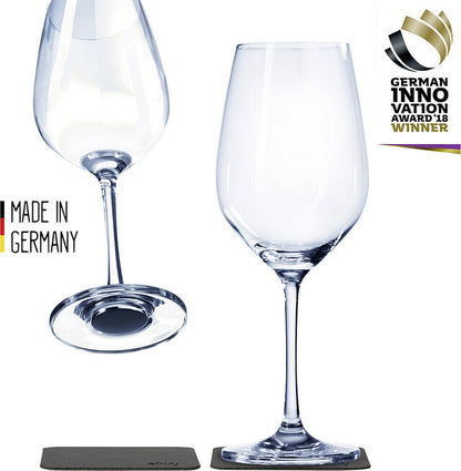Magn. krištolo. stiklinės silwy WINE 2 vnt. rinkinys 250 ml 2 cryst. akiniai + 2 pagalvėlės Kol. skaidrūs