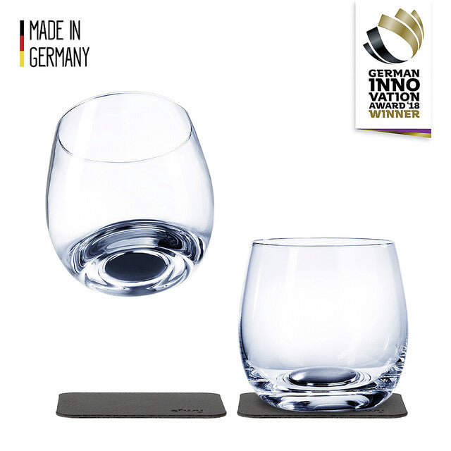 Magn. krištolo. stiklinės silwy WHISKEY 2 vnt. rinkinys 250 ml 2 cryst. akiniai + 2 pagalvėlės Kol. skaidrūs