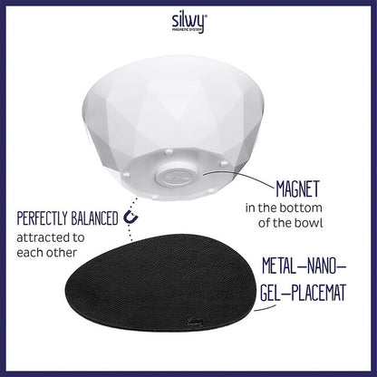 Super-Magnet-Bowl silwy 6-pc. set col. white