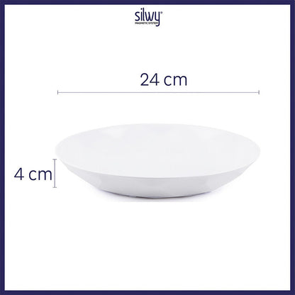 Universal magn. plate silwy 6-pc. set col. white