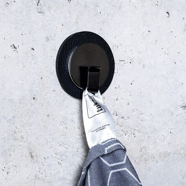 Magn. hook silwy CLEVER BLACK col. black incl. metal nano gel pad BLACK