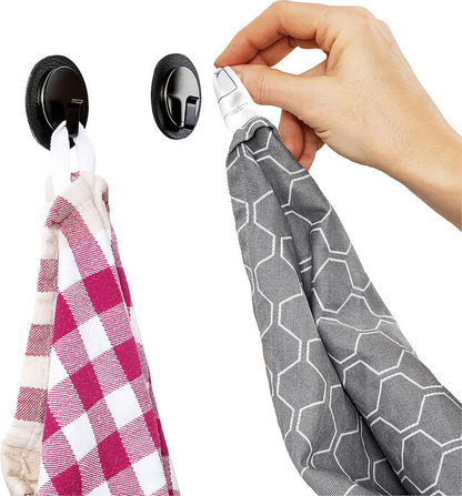 Magn. hook silwy CLEVER BLACK col. black incl. metal nano gel pad BLACK