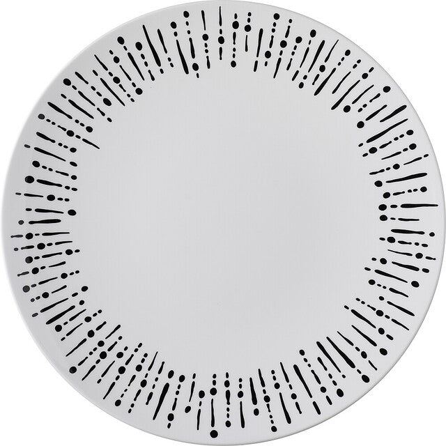 Lėkštė MEPAL Flow Brush Skm. 26 cm Spalva juoda/balta