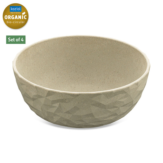 Javų dubenėlis koziol Club Bowl rinkinys iš 4 spalvų gamtos dykumos smėlio