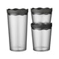 Sandėliavimo stiklainiai koziol Prince set of 3, Oslo col. gamtos pelenų pilka
