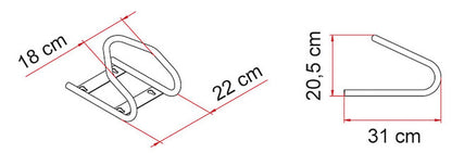 Bike mount Fiamma for scooter front