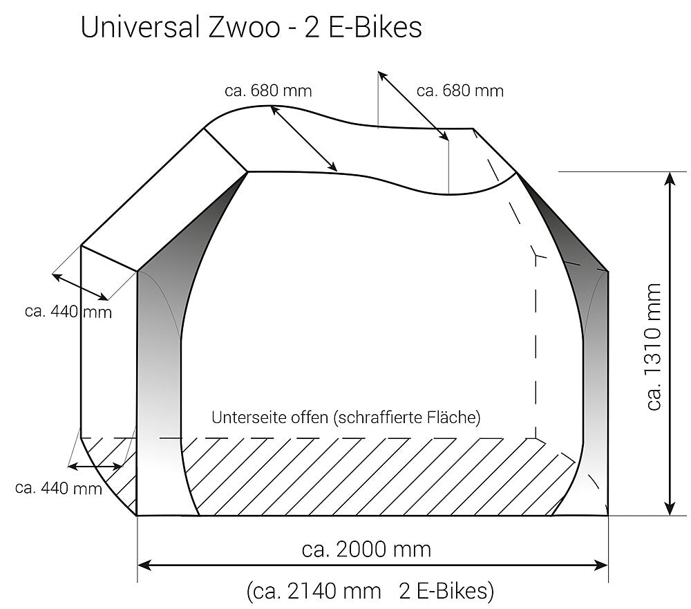 Dviračio užvalkalas Concept Zwoo