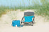 Smėlio spalvos sulankstoma kėdė, turkio mėlyna