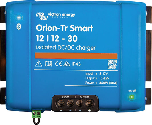 DC/DC keitiklis / įkrovimo stiprintuvas Victron Orion-Tr Smart 12/12-30A nėra izoliuotas