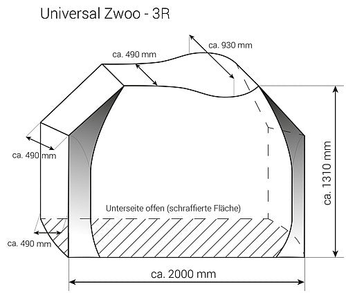 Apsauginis dviračio užvalkalas Universal Zwoo