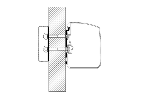 Adapteris sieninei markizei Omnistor 3200 Fiat Wall